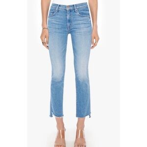 MOTHER THE INSIDER CROP STEP FRAY JEANS SIZE 24